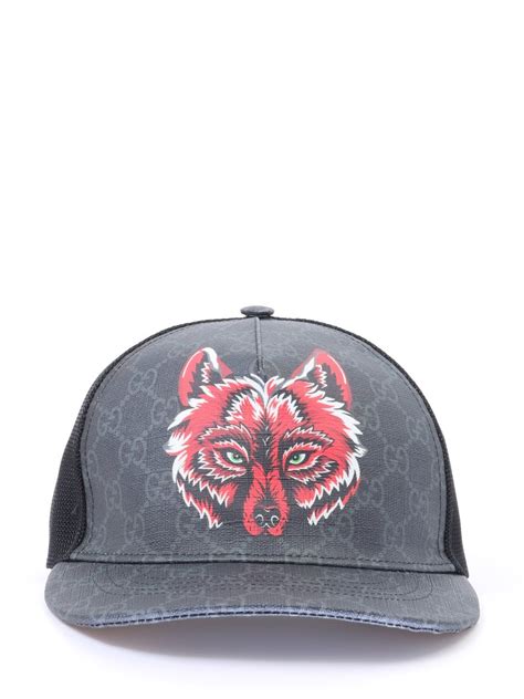 gucci cap black wolf